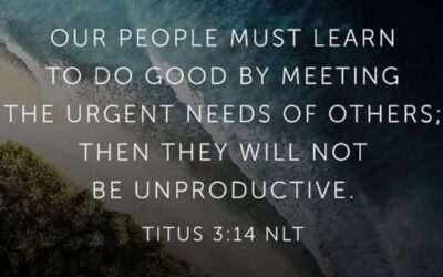 Ep. 298 – Titus 3:14 – Be Productive